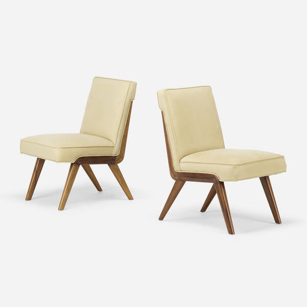 American. Lounge chairs, pair. c.