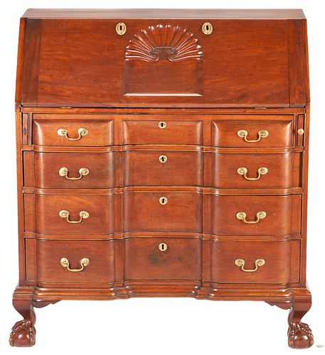 AMERICAN MAHOGANY BLOCK FRONT