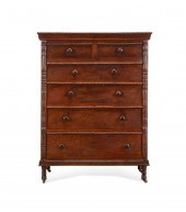 AMERICAN MAHOGANY BOBBIN TURNE