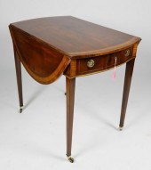 AMERICAN MAHOGANY BOW FRONT PE