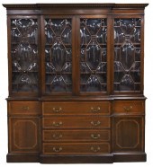 AMERICAN MAHOGANY BREAKFRONT B