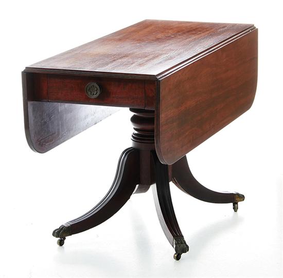 American mahogany drop-leaf table