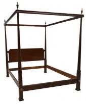 AMERICAN MAHOGANY FOUR-POSTER