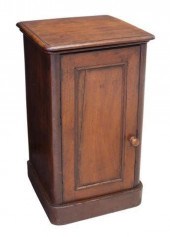 AMERICAN MAHOGANY LIFT-TOP WAS