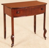 AMERICAN MAHOGANY ONE DRAWER B