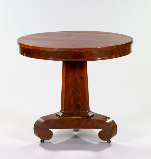American Mahogany Pillar-and-Scroll