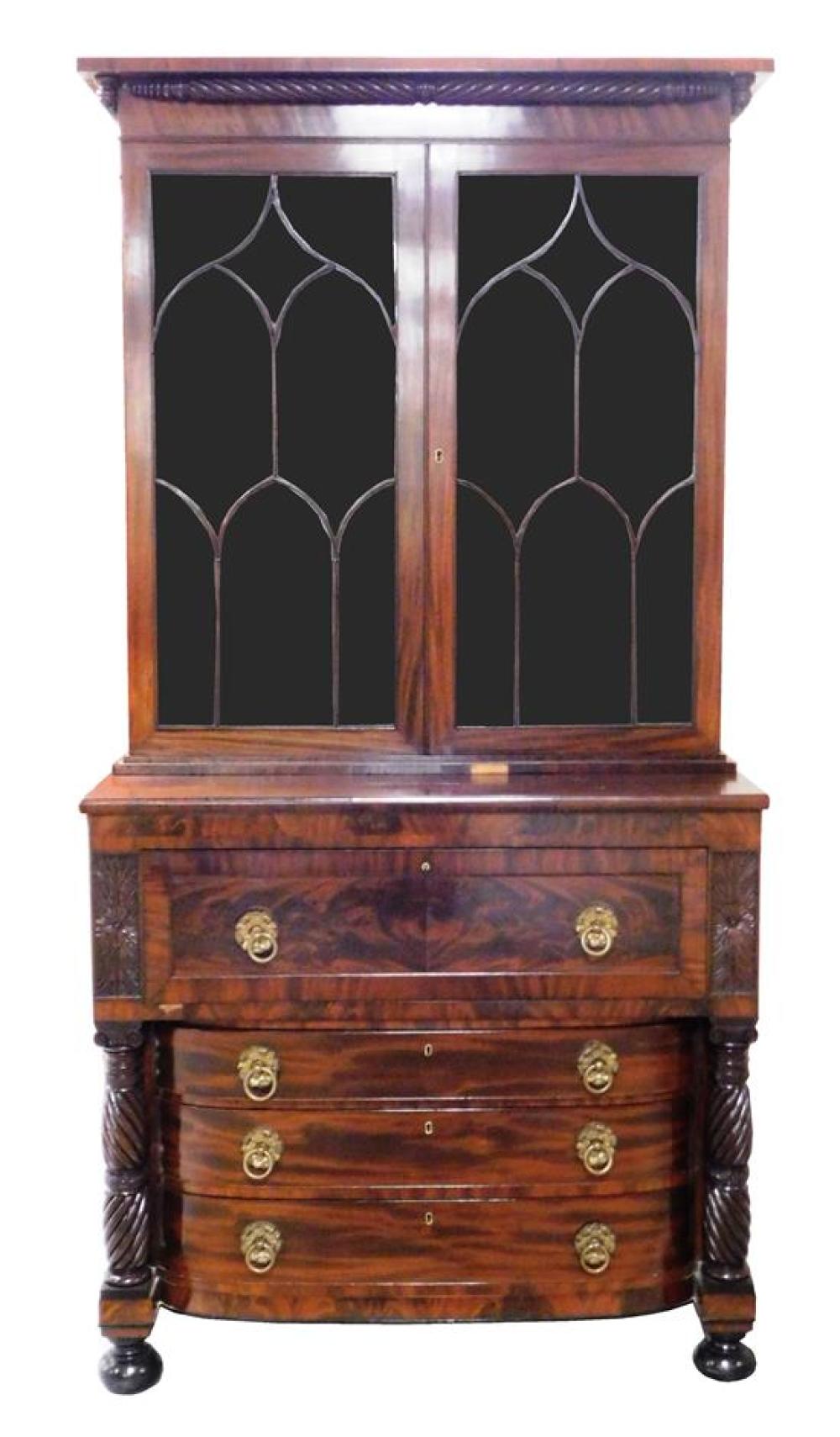 AMERICAN MAHOGANY SECRETARY DESK,