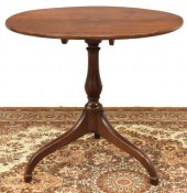 AMERICAN MAHOGANY TILT-TOP TEA