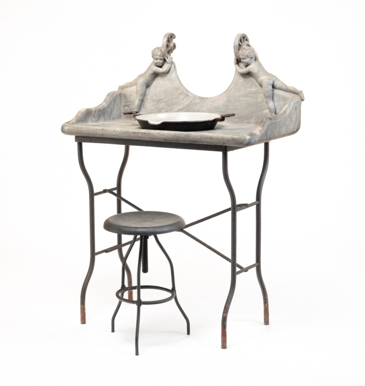 AMERICAN MARBLE WASHSTAND. Late