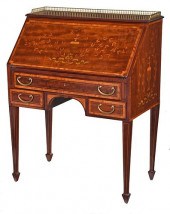 AMERICAN MARQUETRY INLAID MAHO