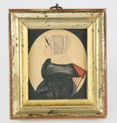 AMERICAN MINIATURE PORTRAIT AT
