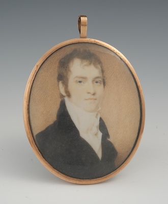 American Miniature Portrait of a