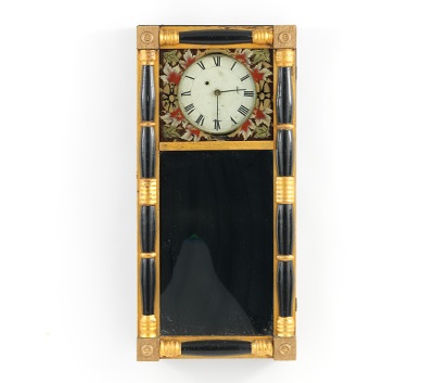 American Mirror Clock with Wheel
