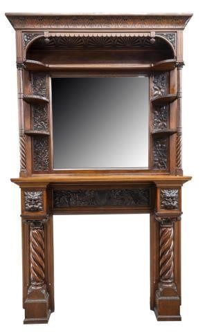 AMERICAN MIRRORED FIREPLACE