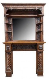 AMERICAN MIRRORED FIREPLACE SU
