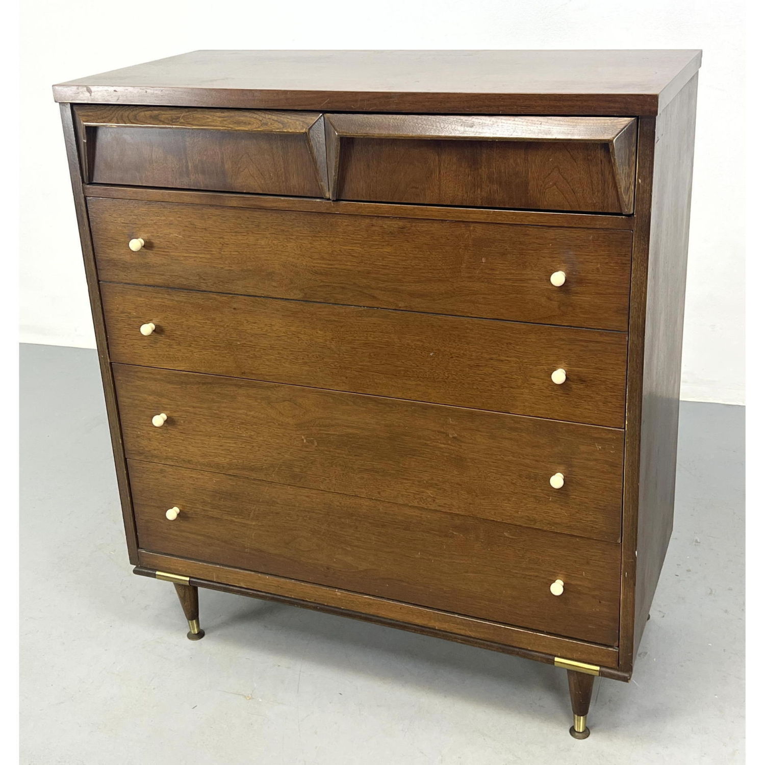 American Modern Walnut Tall