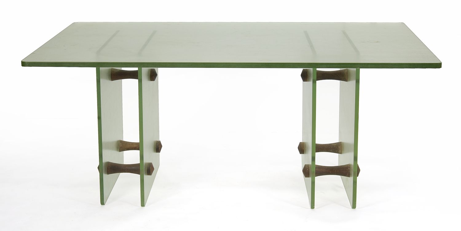 AMERICAN MODERNIST GLASS DINING