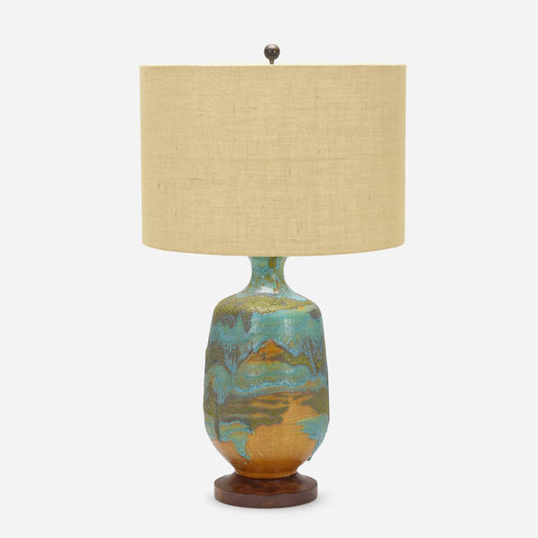 American. Monumental table lamp. c.