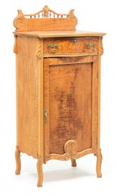 AMERICAN MUSIC CABINET. Ca. 19