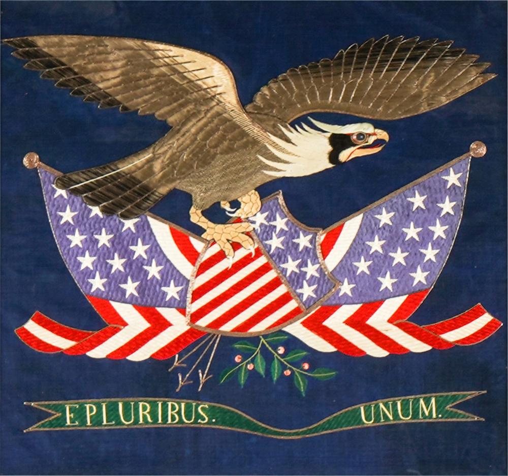 AMERICAN NEEDLEWORK PANELworked