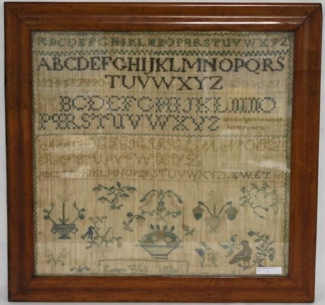 AMERICAN NEEDLEWORK SAMPLER WROUGHT