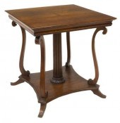 AMERICAN NEOCLASSICAL OAK LAMP