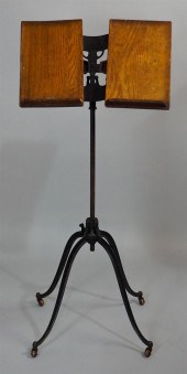 AMERICAN OAK AND CAST IRON ADJ