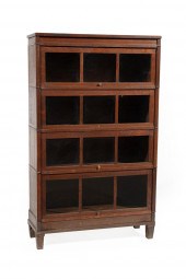 AMERICAN OAK BARRISTER BOOKCAS