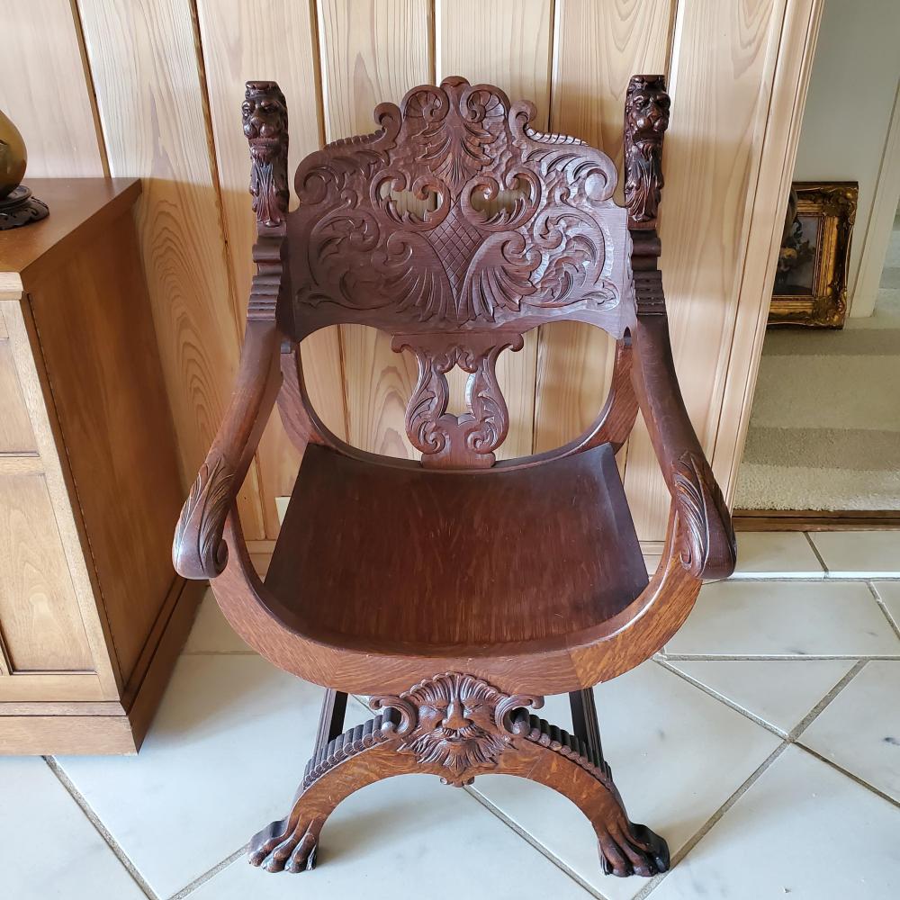 AMERICAN OAK CARVED NORTHWIND