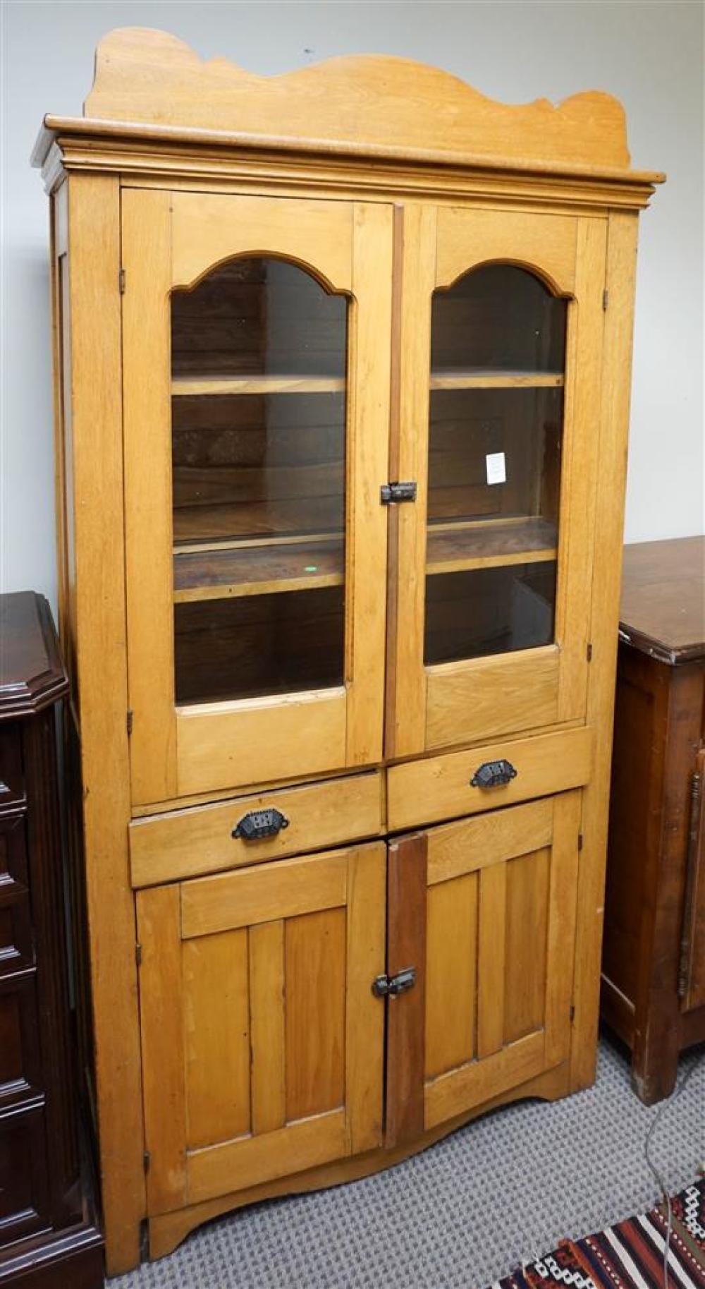 AMERICAN OAK CHINA CABINET, HEIGHT: