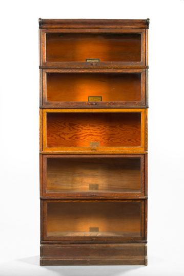 American Oak Five-Stack Barrister's