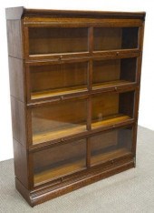 AMERICAN OAK FOUR-STACK LAWYER