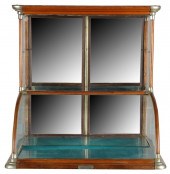 AMERICAN OAK & GLASS TABLE TOP
