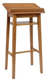 AMERICAN OAK LECTERN BOOK STAN