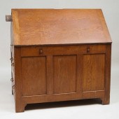 AMERICAN OAK PARTNER'S DESKWit