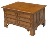 AMERICAN OAK SPOOL CABINET ON
