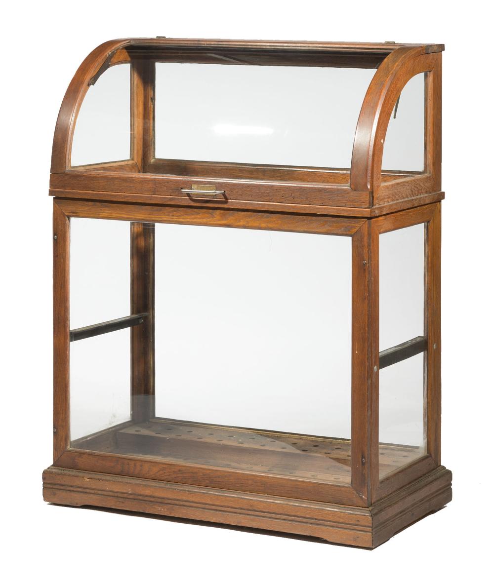 AMERICAN OAK WALKING CANE DISPLAY