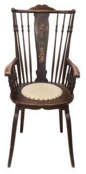AMERICAN OAK WINDSOR FAN-BACK