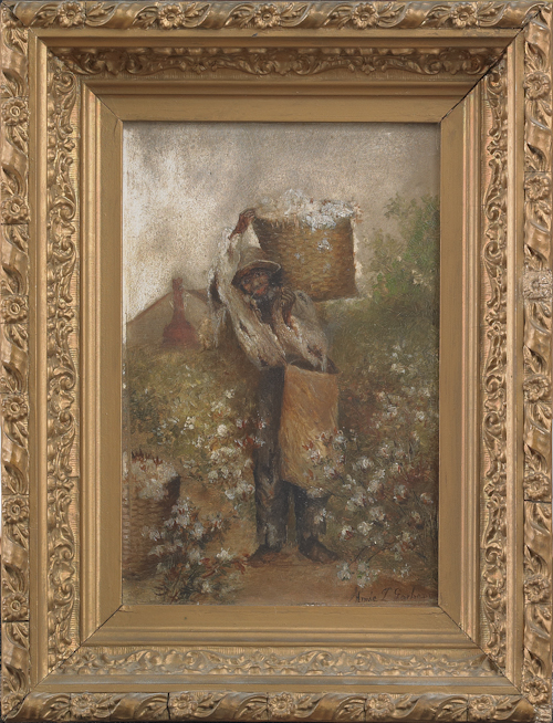 American oil on board of a black