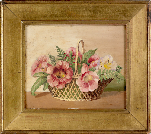 American oil on board still life