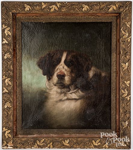 AMERICAN OIL ON CANVAS OF A SAINT