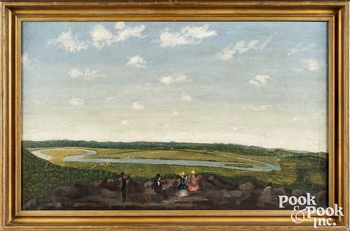 AMERICAN OIL ON CANVAS PANORAMIC