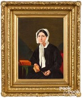 AMERICAN OIL ON CANVAS PORTRAI