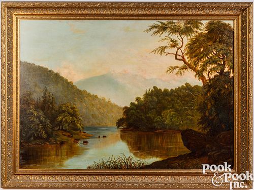 AMERICAN OIL ON CANVAS RIVER
