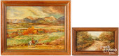 AMERICAN OIL ON CANVAS WESTERN