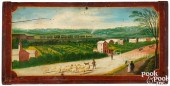 AMERICAN OIL ON WOOD PANEL PRI