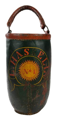 AMERICAN PAINT DECORATED LEATHER