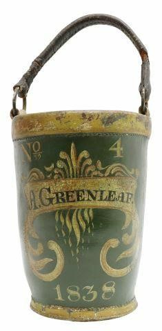 AMERICAN PAINT-DECORATED LEATHER