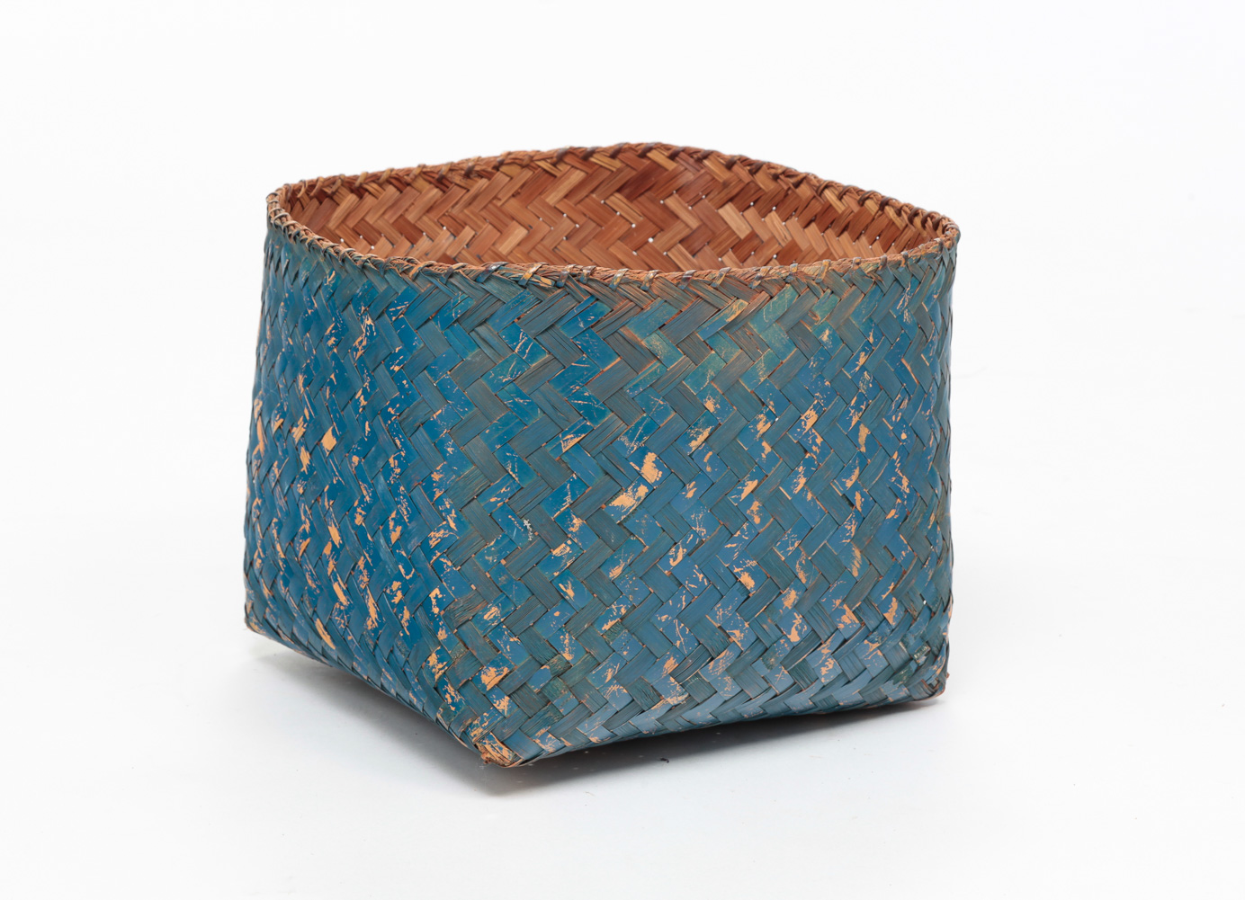 AMERICAN PAINTED BASKET. First half