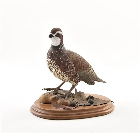 American painted carved wood Bob